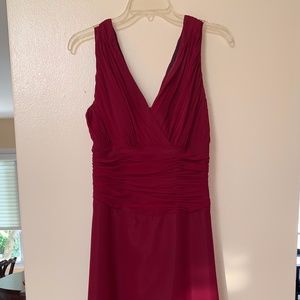 Burgundy/Dark Red Evening Gown